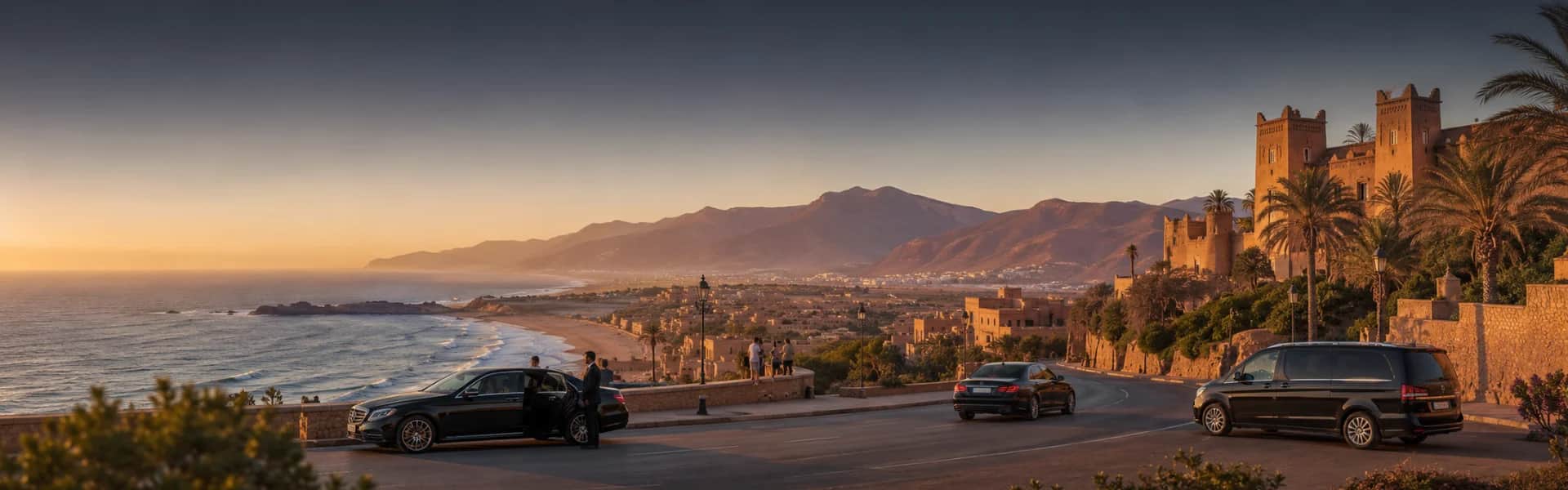 Buchen Sie Ihr Mercedes, BMW und mehr mit professionellem Fahrer in Agadir, Marokko