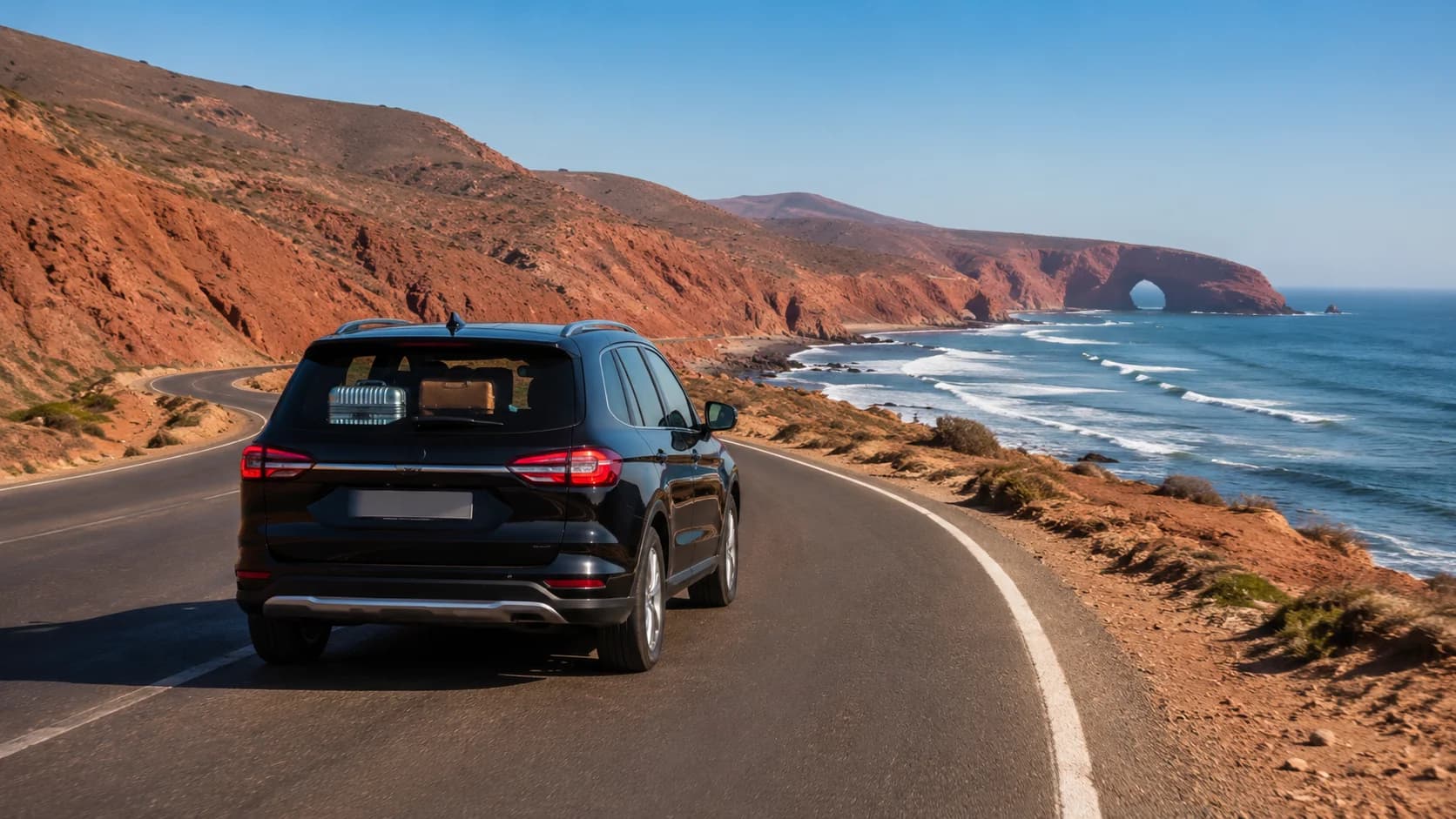 Agadir naar Sidi Ifni & Legzira Beach Transfer Zuidkust