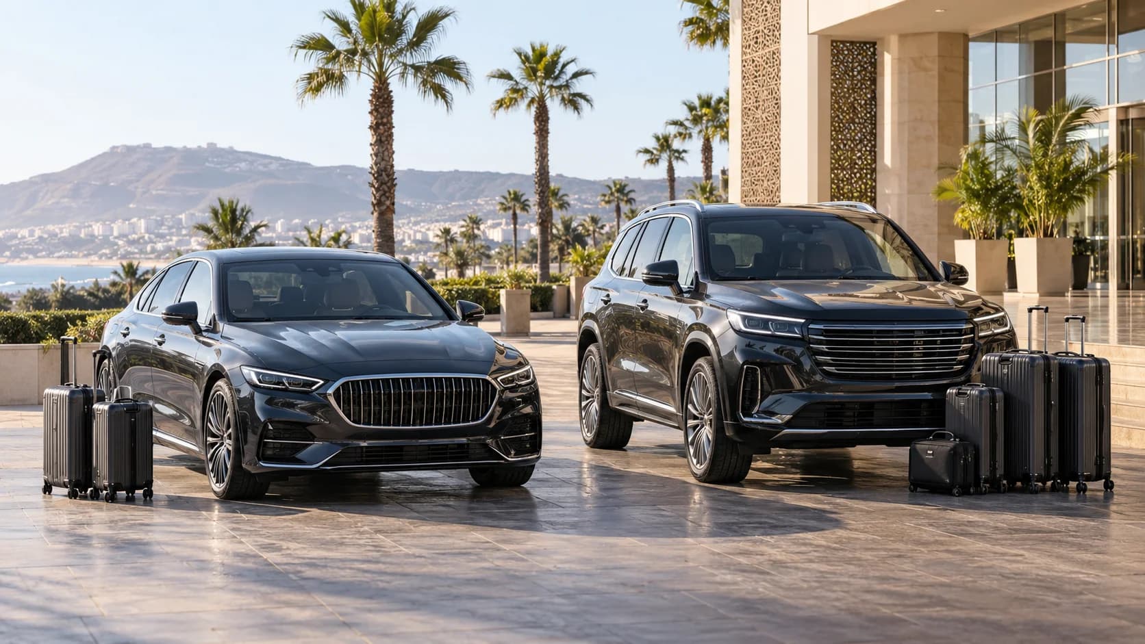 Sedã Executivo vs SUV Premium para Transferes VIP em Agadir
